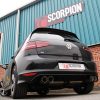 Scorpion non-resonated klapkovy vyfuk - Golf 7 R